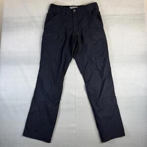 First Tactical V2 Cargo Pants Mens 32x34 Navy Blue Ripstop Canvas Work